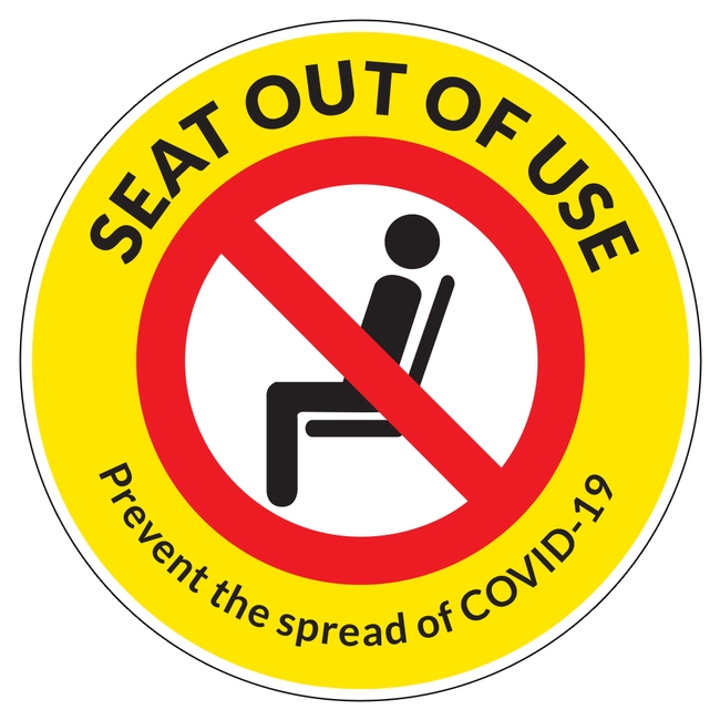 COVID19 Please Leave This Seat Free Seat Sticker